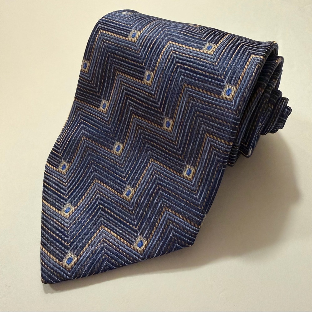Fratelli Moda, 100% Silk, Geometric Necktie